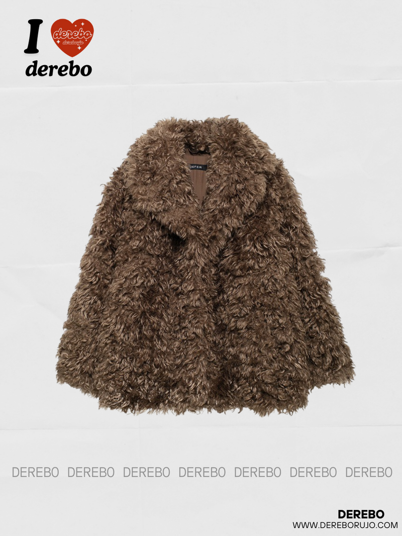 dereborujo（ドレボルゾー）の「ダークブラウンプードルファージャケット（ジャケット/アウター）」