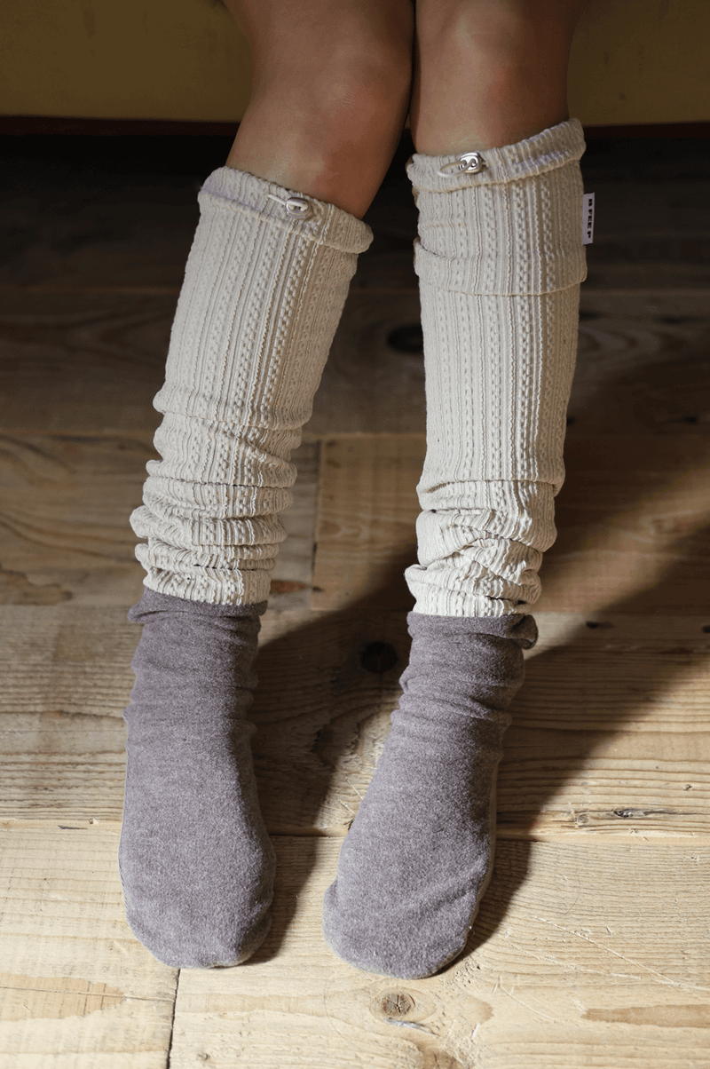 twist stop socks_beige