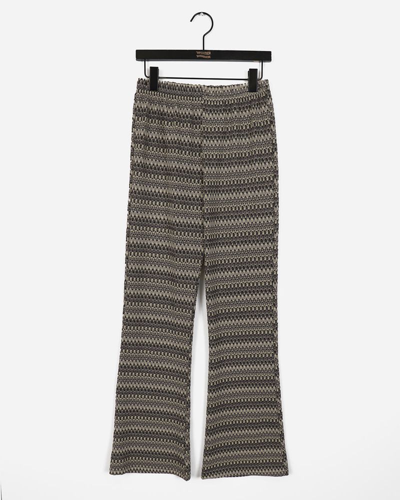 Walt Hippie Stripe Layered Bootscut Pants