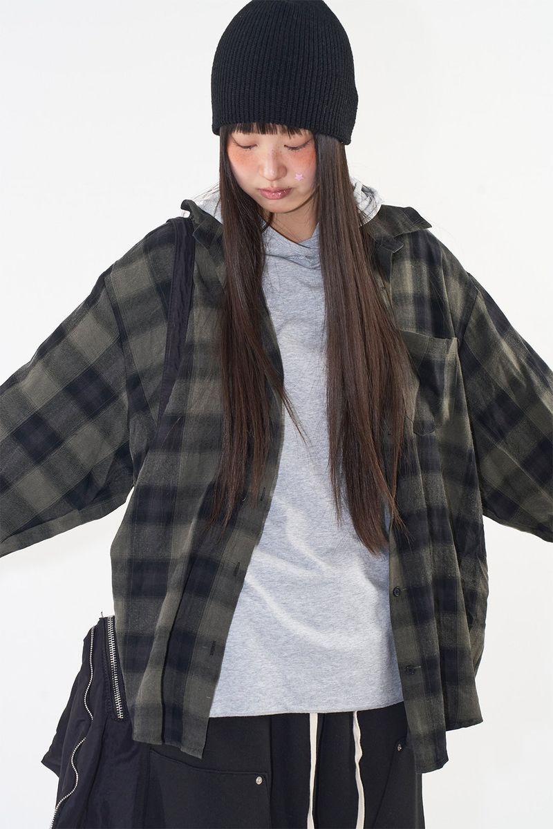 Haze over check shirt