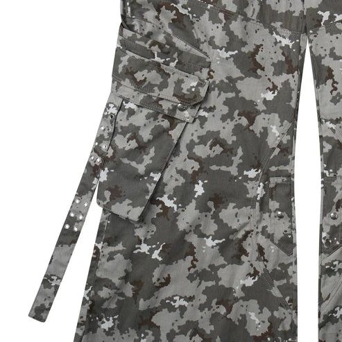 "005 MILY"" CAMO FLAG CARGO PANTS"