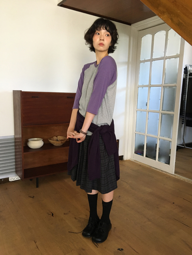YWD PLAID PLEATS SKIRT (3color)