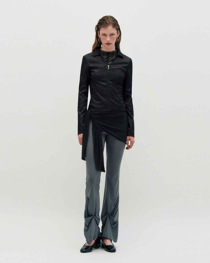 KIMZISU（キムジス）の「Sheer Layering Pants _ GREY（Pants）」