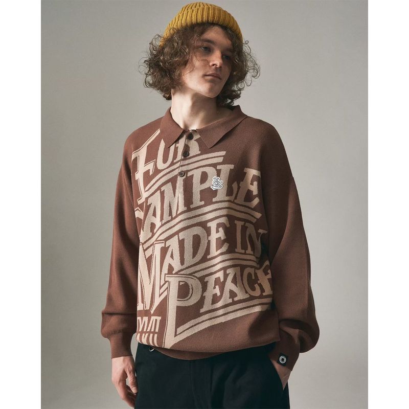 EXAMPLE MADE IN PEACE POLO KNIT SHIRTS