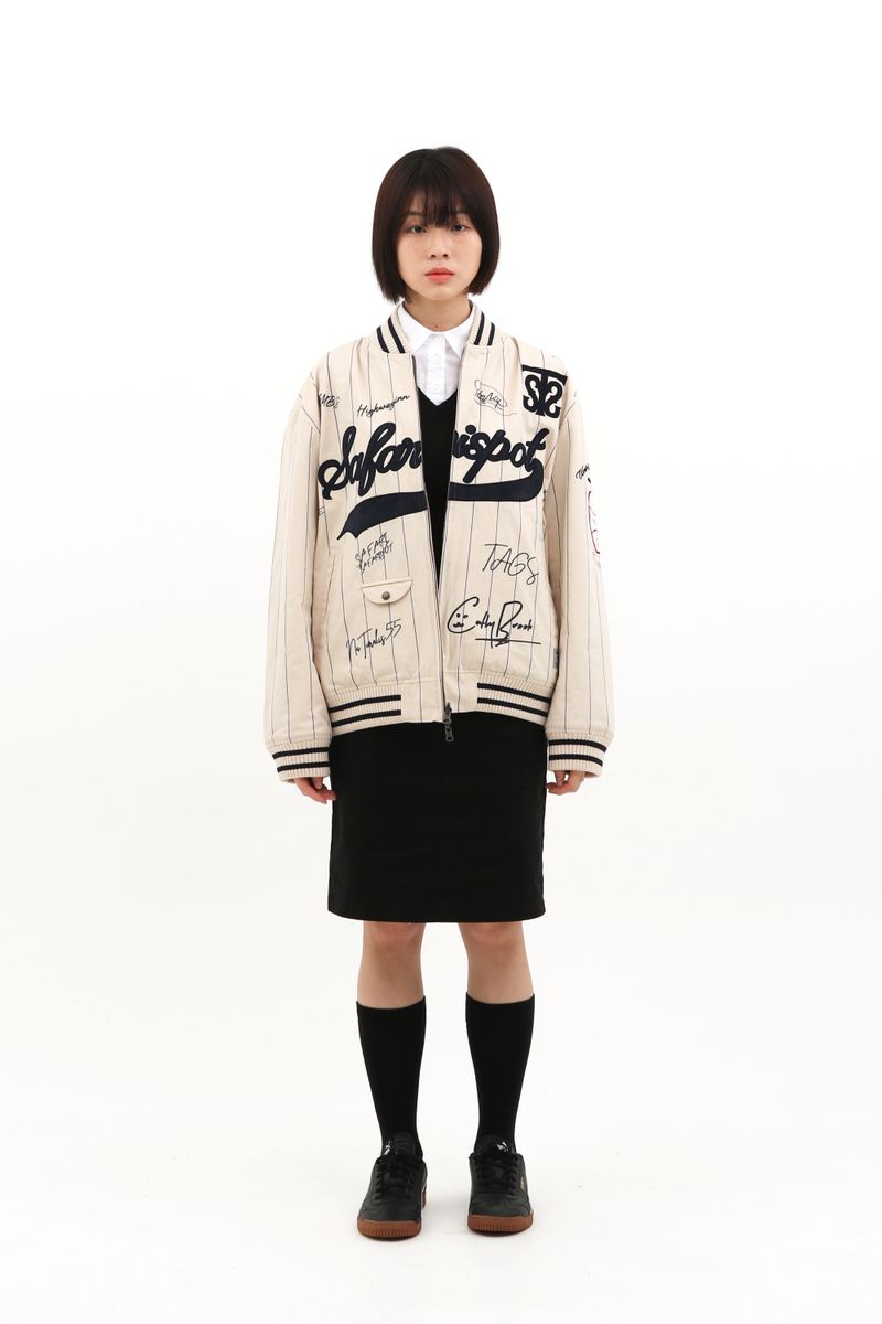 ROUX BASE UNIFORM AUTOGRAPH TEAM REVERSIBLE VARSITY (IVORY)