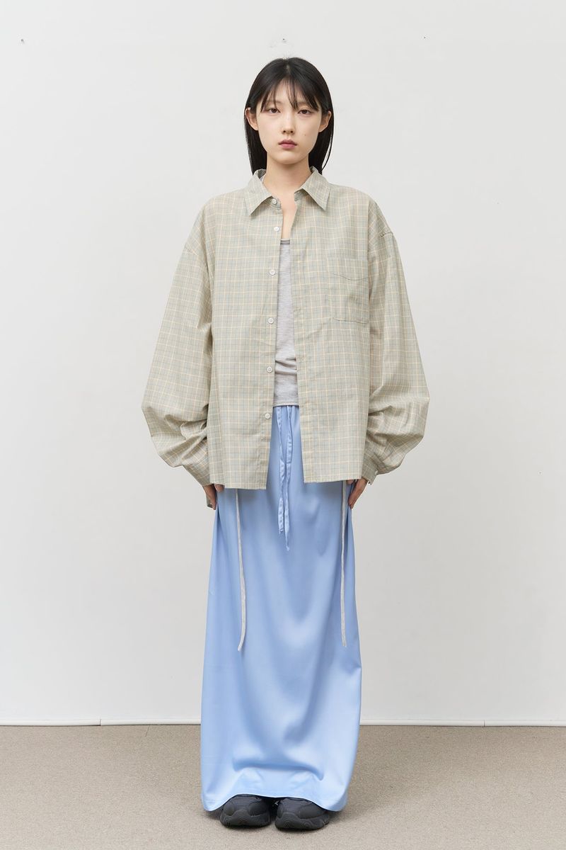 (W) Oslo Silk Long Skirt