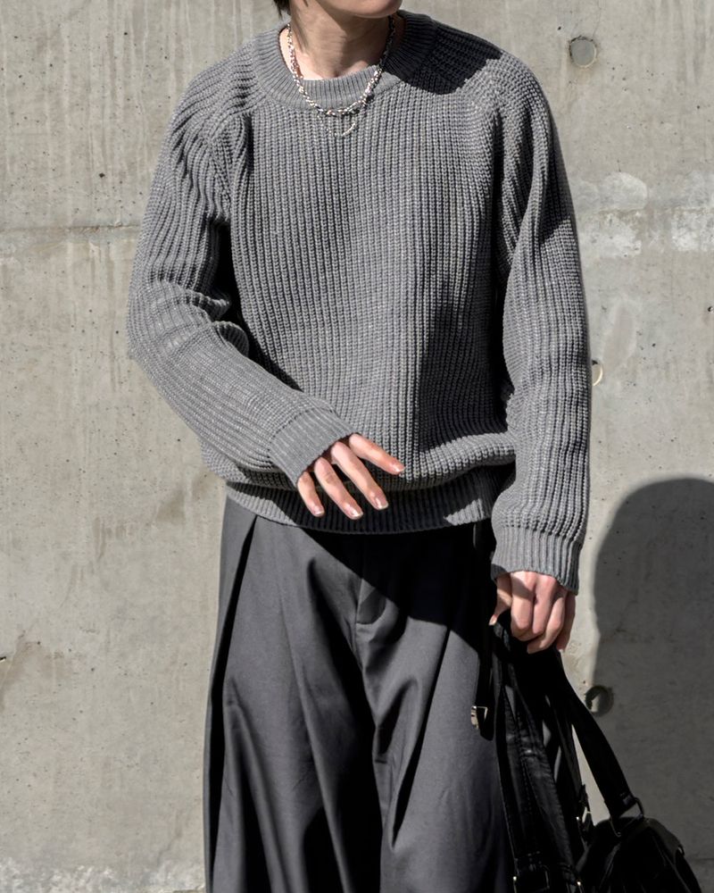 Hild Panel Cropped Hachi Knit