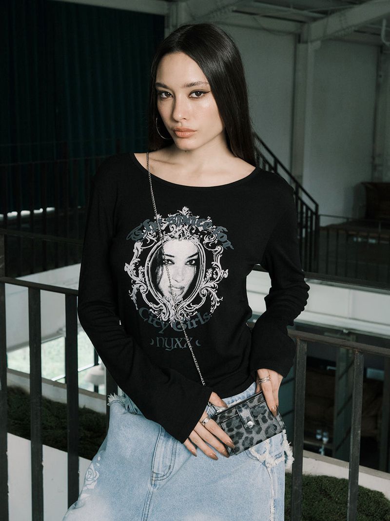 NYX CHAIN WALLET (CHARCOAL)