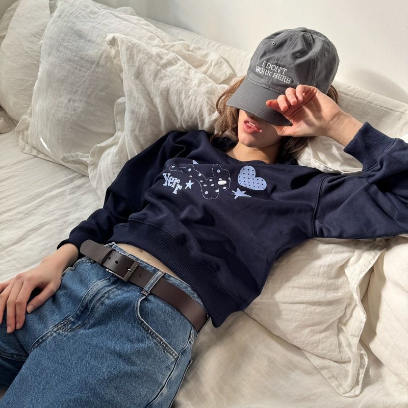 バニー スウェットシャツ (navy)