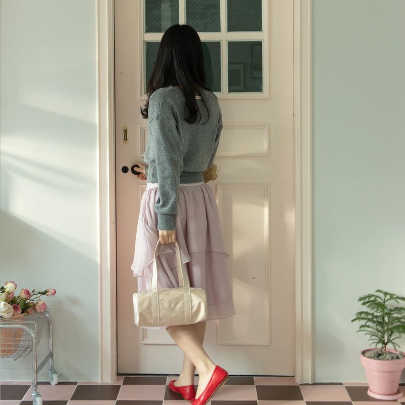 mini duffle bag_ballerina pink