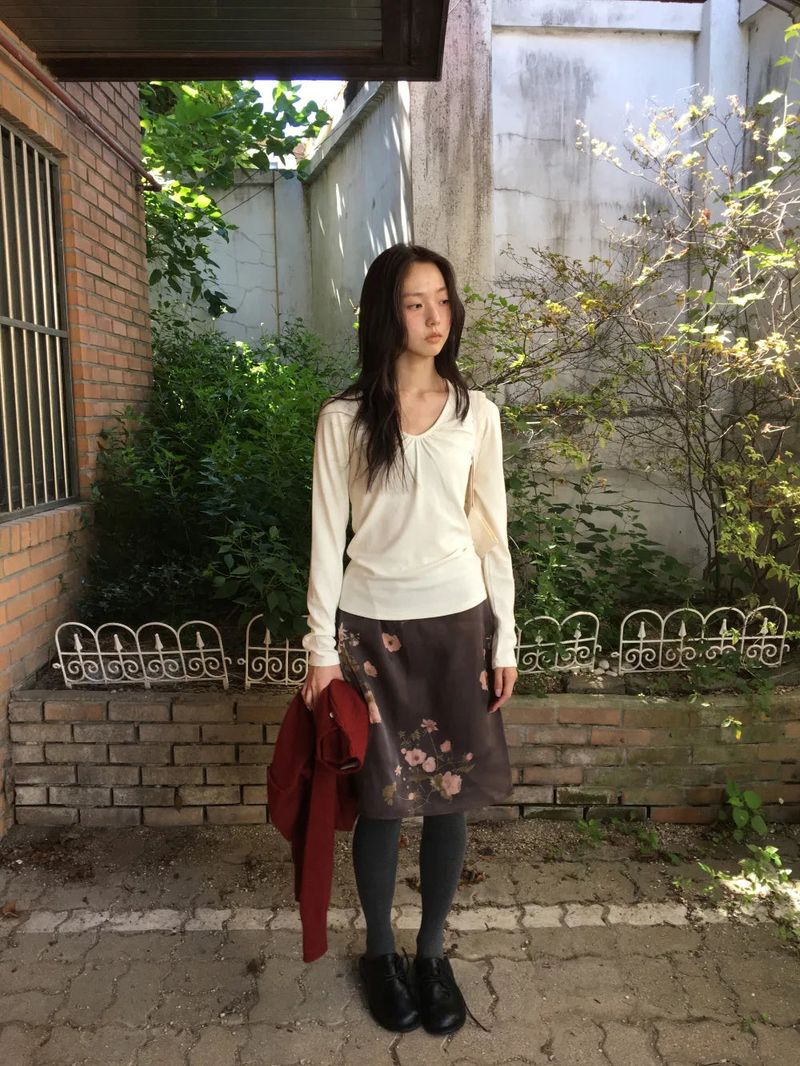 DUGGY（ダギー）の「Lecon shirring neck long sleeve（Tops）」