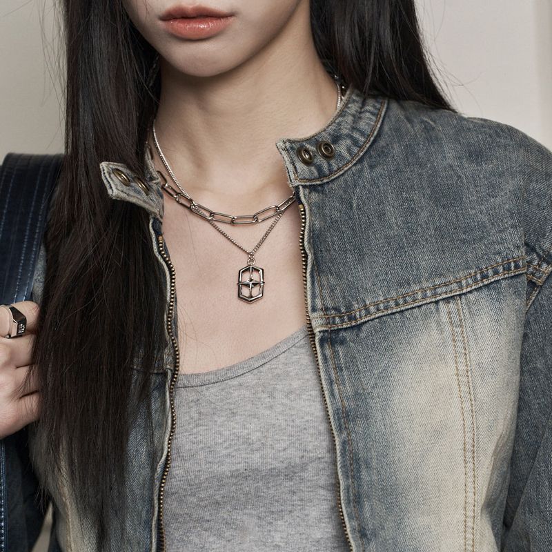Sparkle Shield Layering Necklace