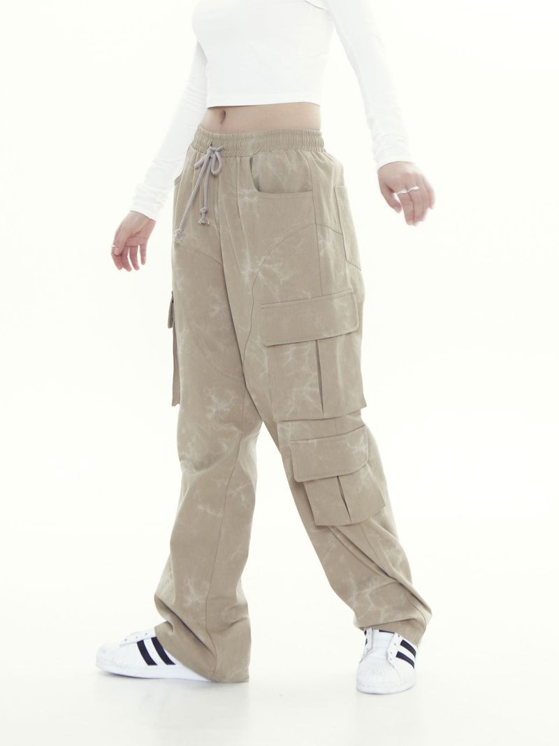 unbalance tiedye cargo pants_be