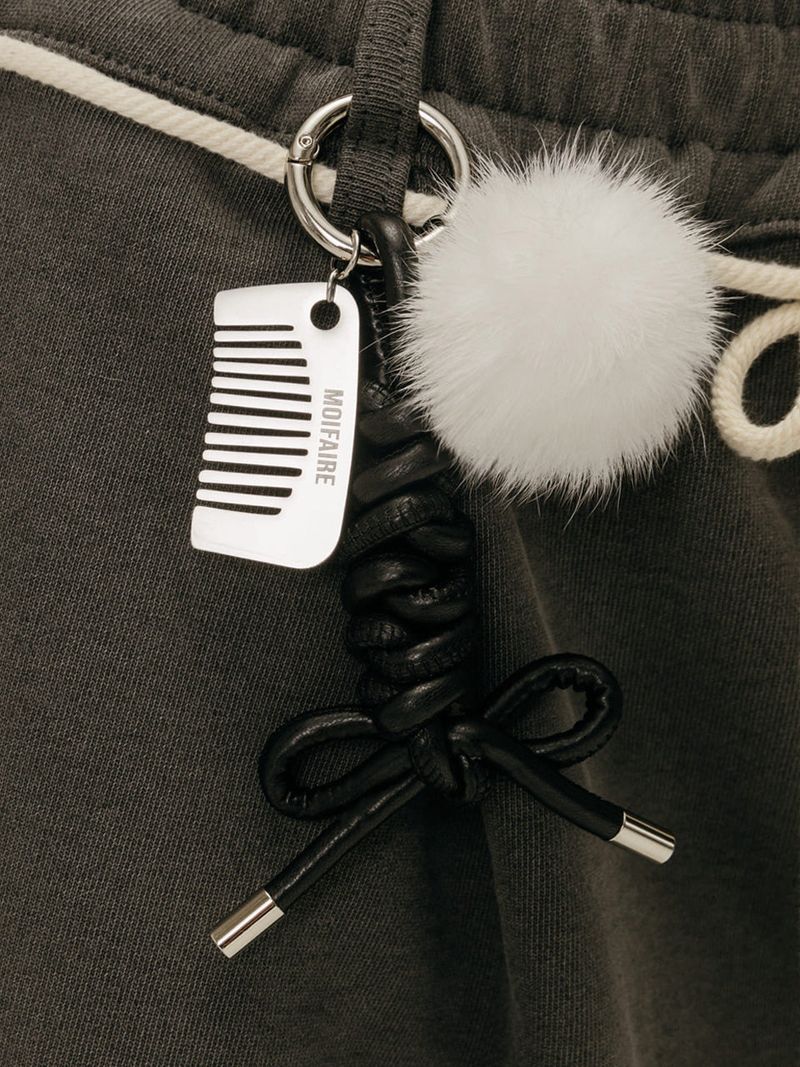 MINK ROPE KEYRING / BLACK