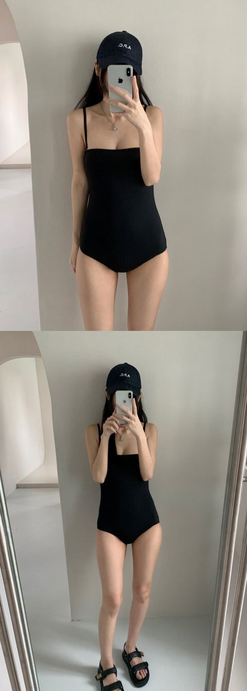Label mu-ji monokini (one color)