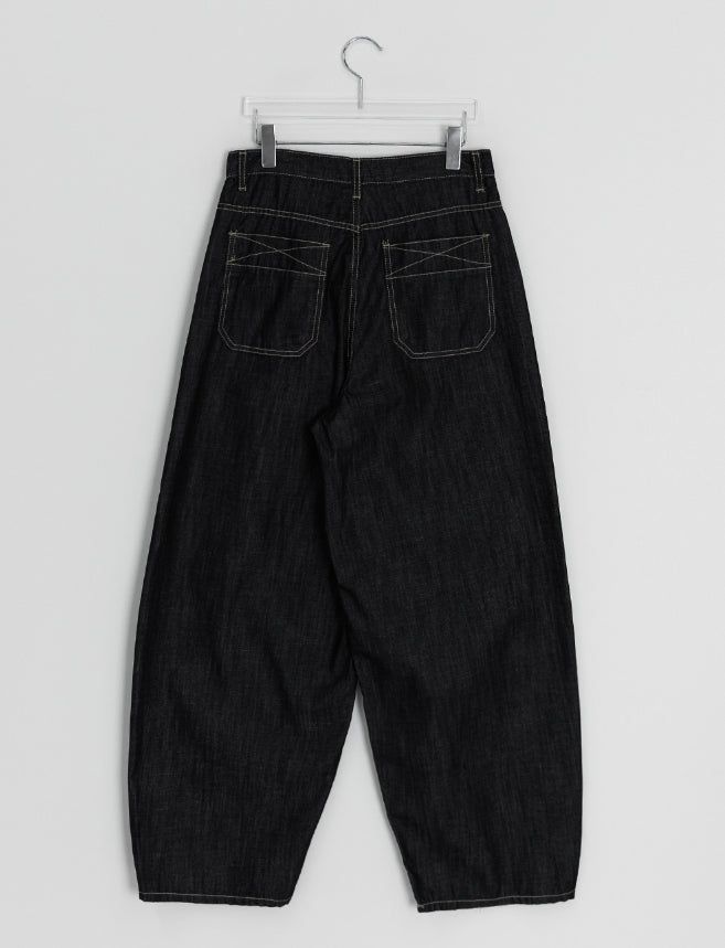 Silin Cut Balloon Wide Denim Pants
