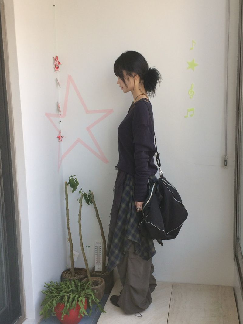see-through frill sleeveless
