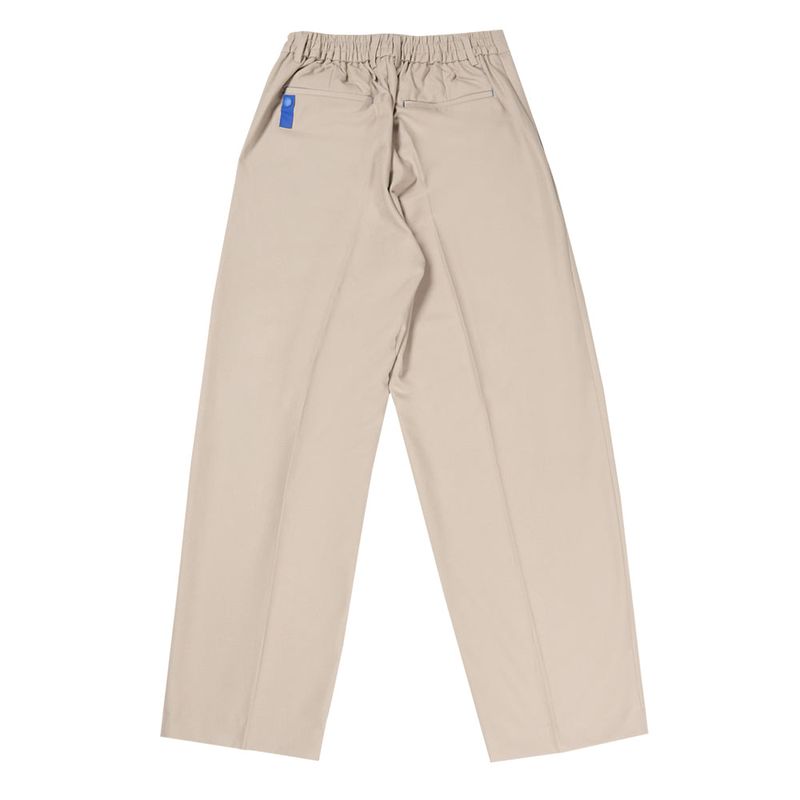 23 TWO TUCK BANDING SLACKS BLACK