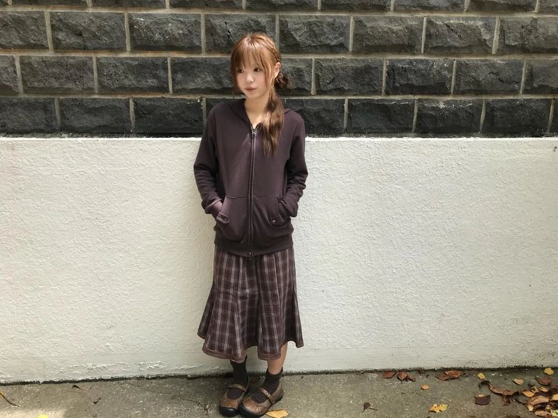 erve check skirt