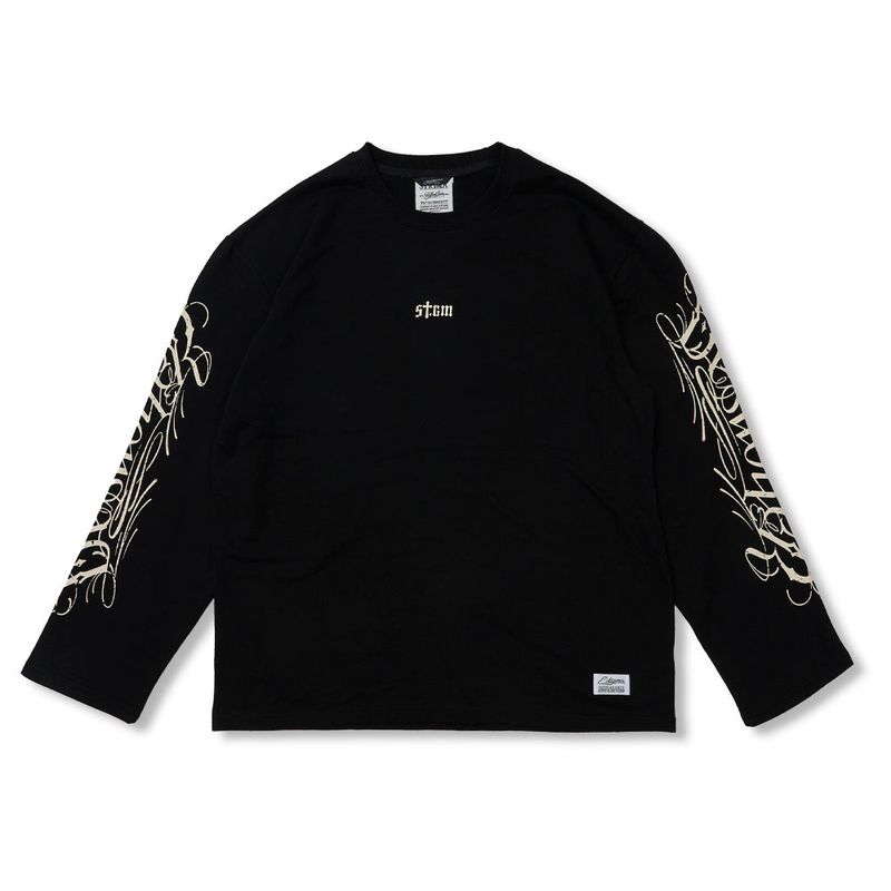 Destroyer Light Weight Oversized Long Sleeves Black / Charcoal / White