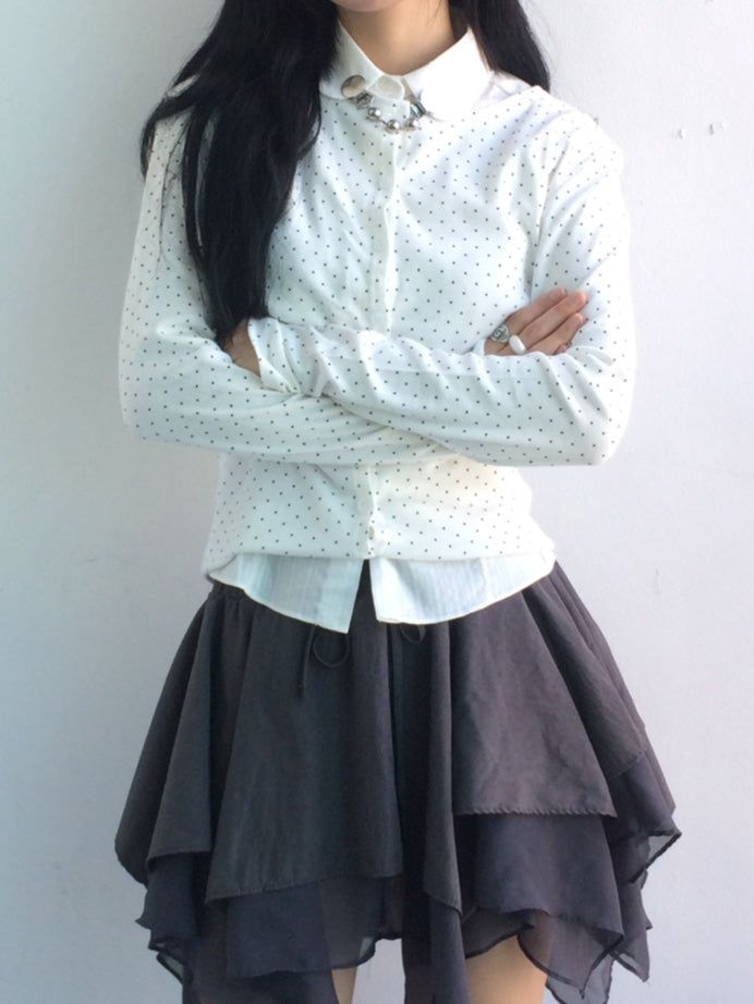 Round Pick Dot Cardigan