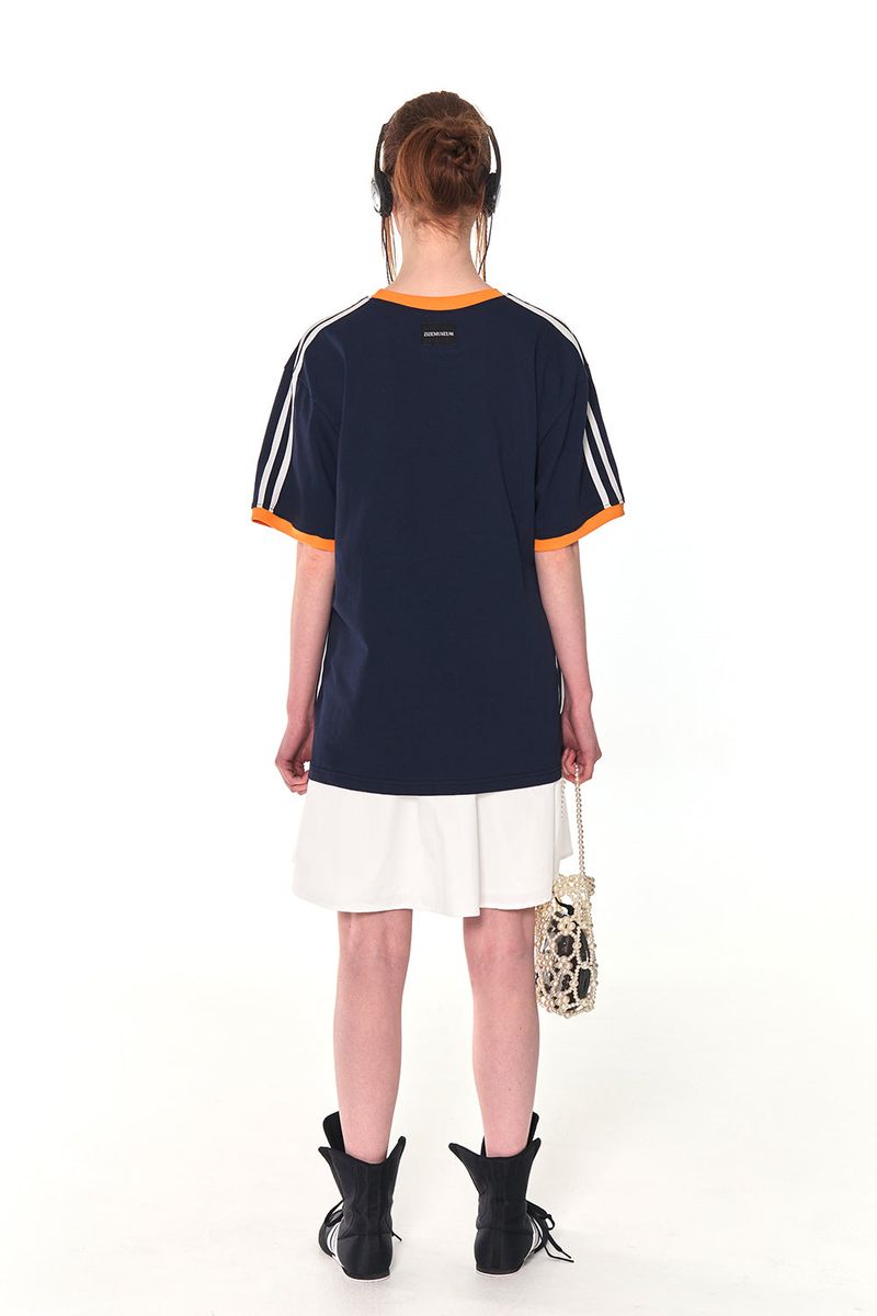 COLORS LINE LINGER LINE T-SHIRTS (NAVY)