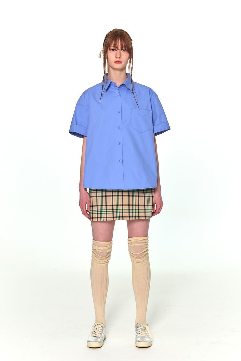 ORIGINAL MINI CHECK SKIRT (BEIGE)