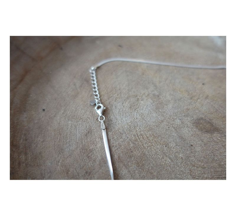 silhouette snake necklace