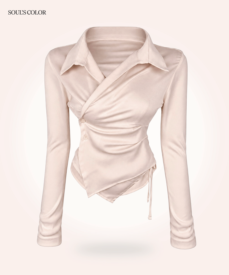 SOUL'S COLOR（ソウルズカラー）の「Blair Satin Blouse (3color)（Tops）」