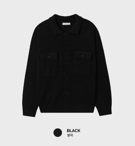 Flap Pocket Collar Knit Cardigan