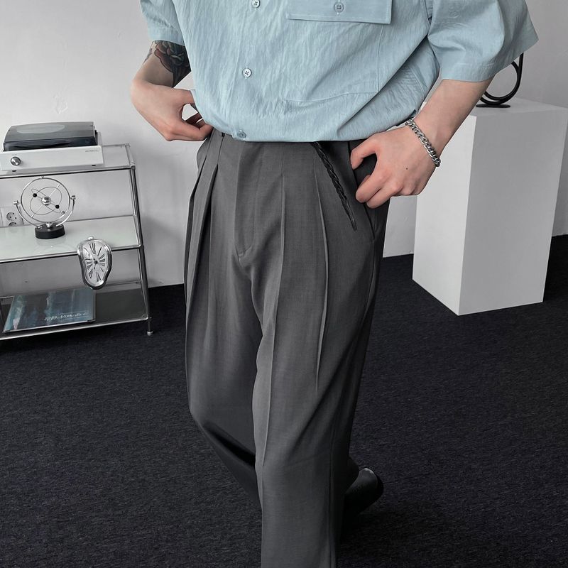 RG reverse two-tuck volume slacks (4 colors)
