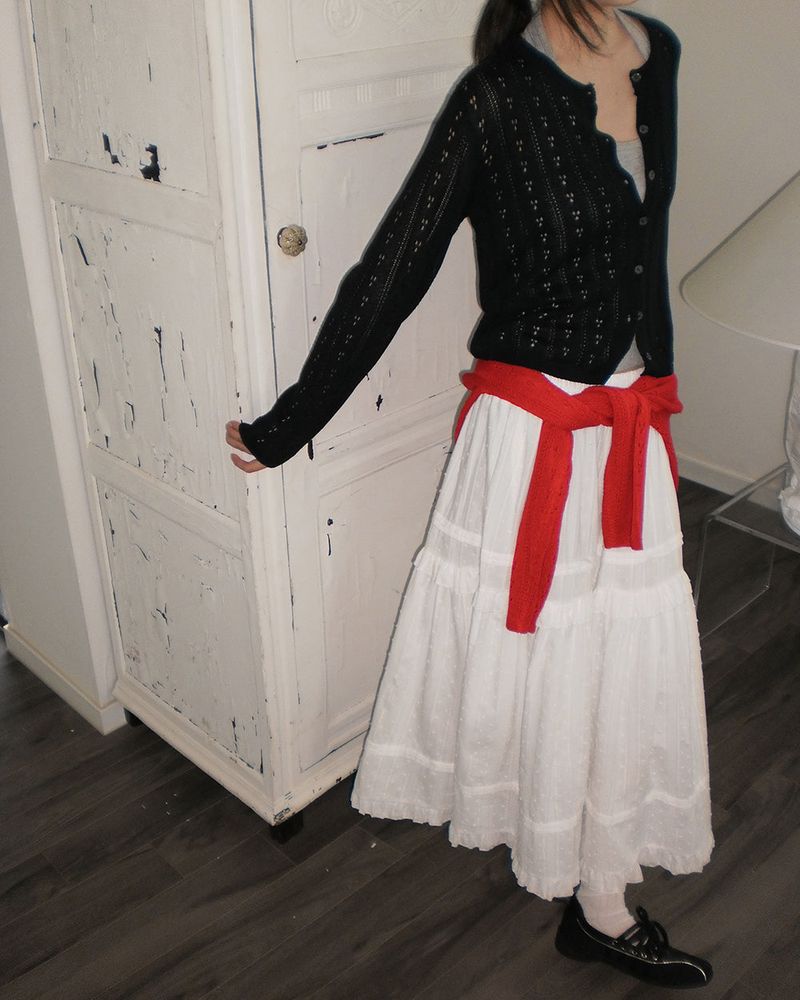 [MADE] Bezel Punching Round Knit Cardigan