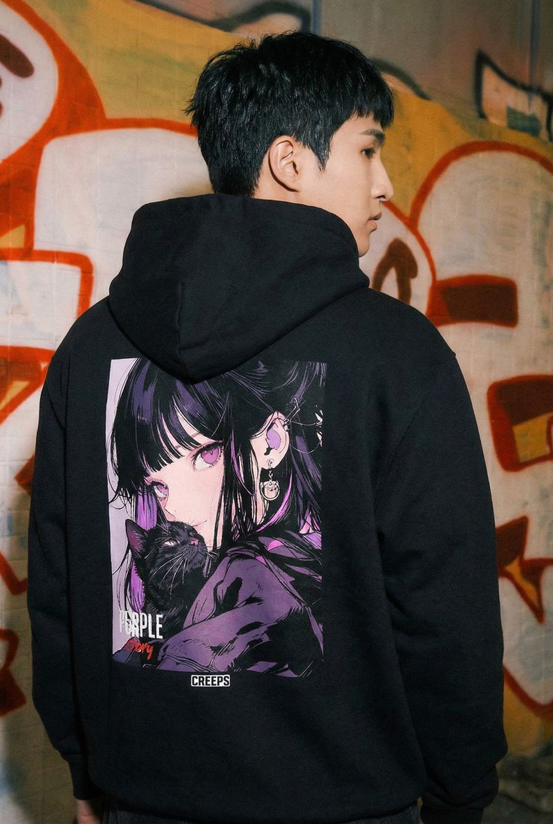 Creeps Apparel（クリープス・アパレル ）の「Purple Story V4 ヘビーウェイトピケフーディー 420g（トップス）」