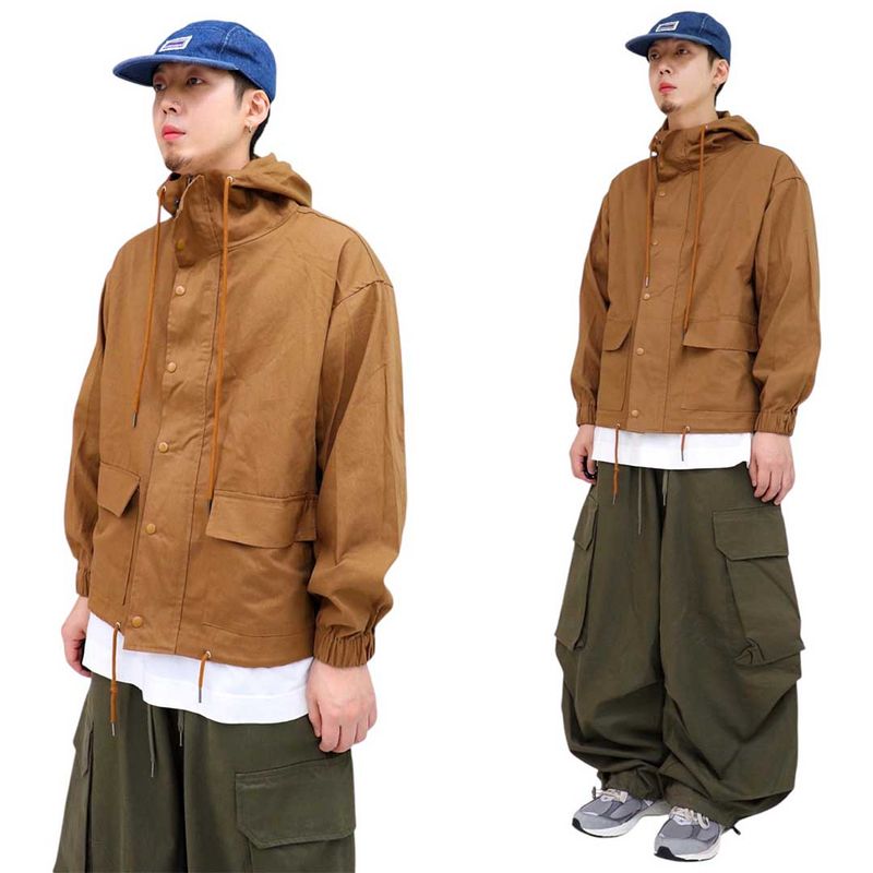 Oversized Vintage Hooded Field Jacket