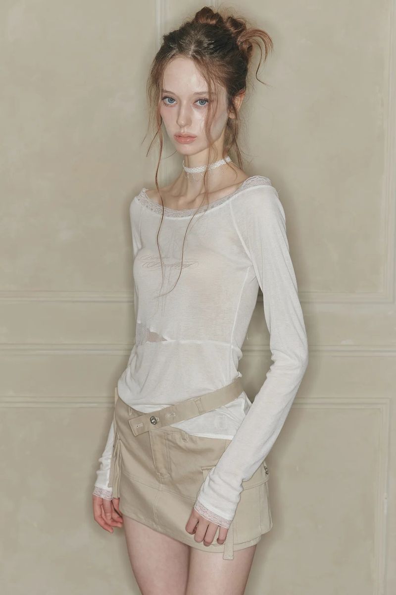NIX MINI SKIRT beige
