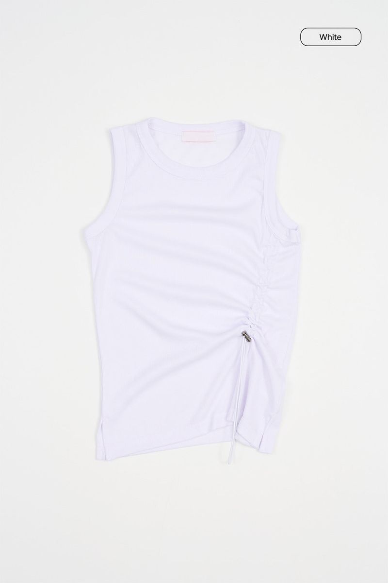 Tori string shirring sleeveless