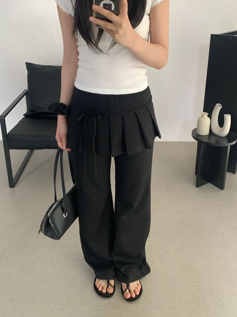 Elliott pleated skirt elastic pants
