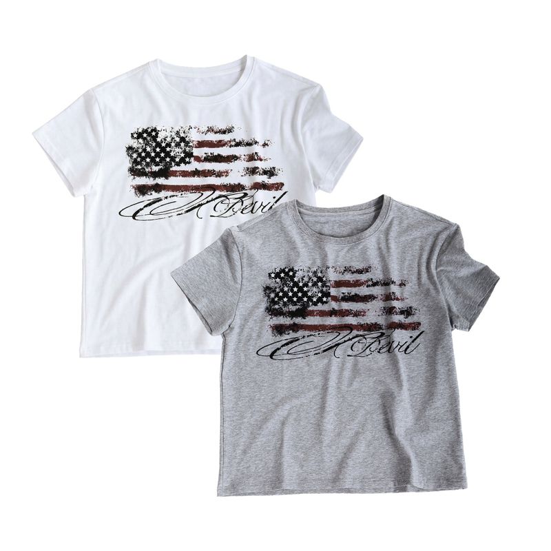 SEXXDEVIL（セックスデビル）の「SEXXDEVIL "DESIRE" Flag Print T-shirt（Tops）」