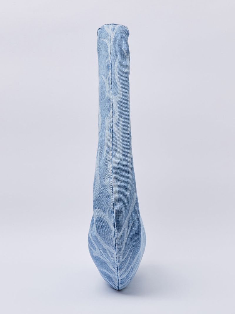 Tribal Denim Hobo Bag Light Blue