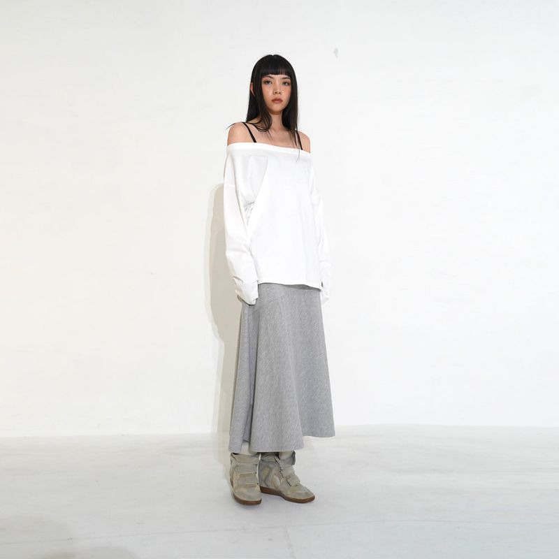 Recycle one- shoulder Tee 002