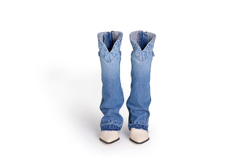 LEKIM（レキム）の「DENIM LEG WARMER (MID BLUE)（Fashion Accessories）」