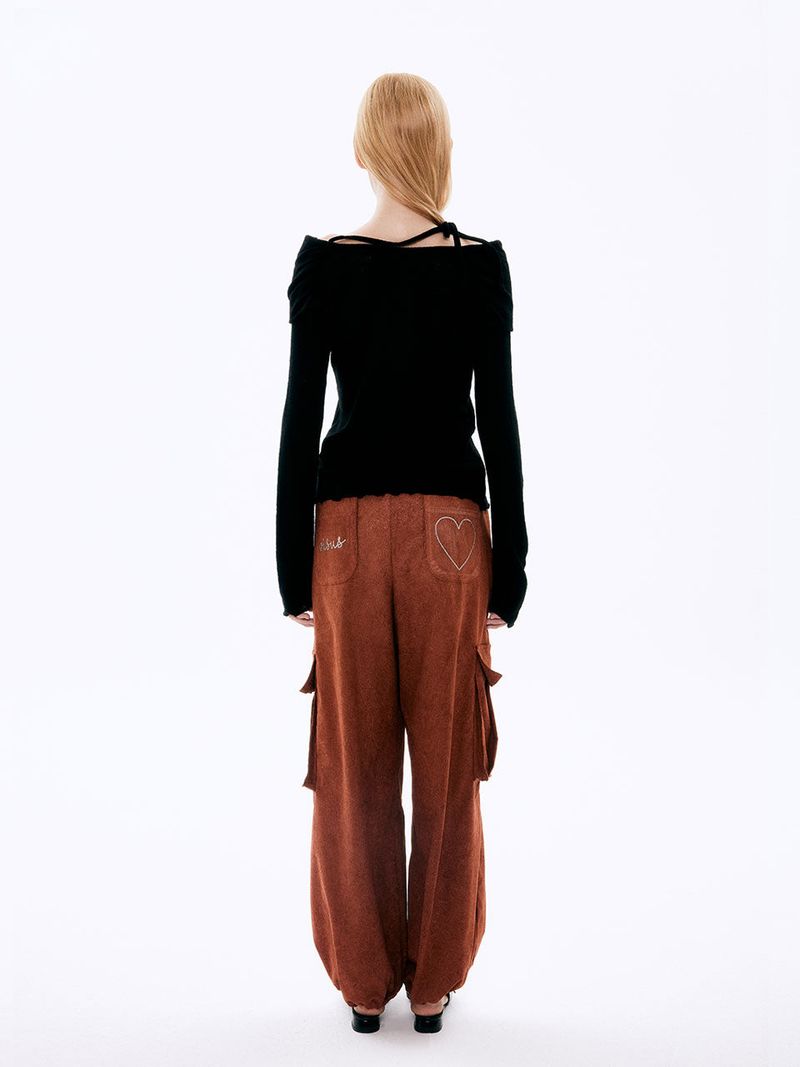  Paisley Corduroy Pants_Brick