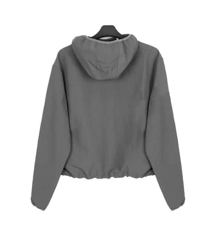 Rippen diagonal zipper windbreaker