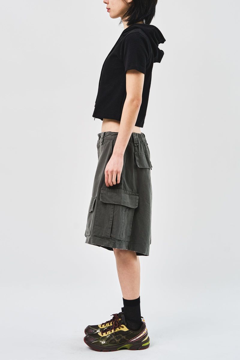 Style Rip Cargo Half Pants (2color)