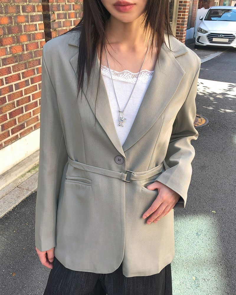 Visi lapel Collar Oversized Blazer Jacket