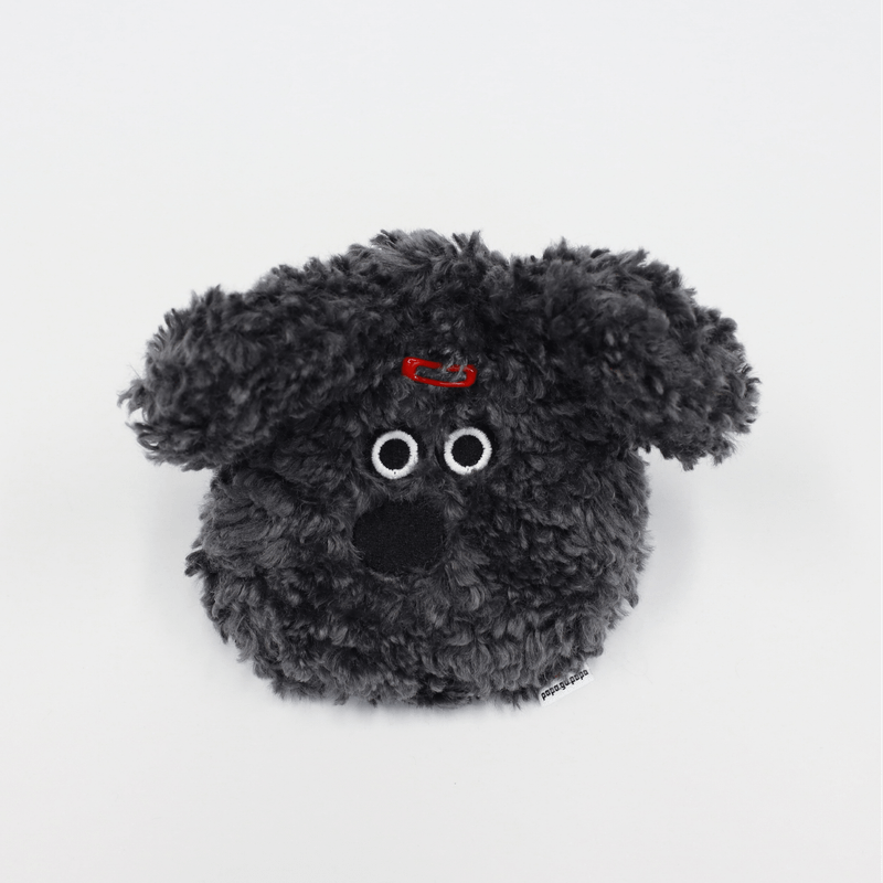 PAPA.GO.PAPA Black Sesame Piz Poodle Pouch Keyring