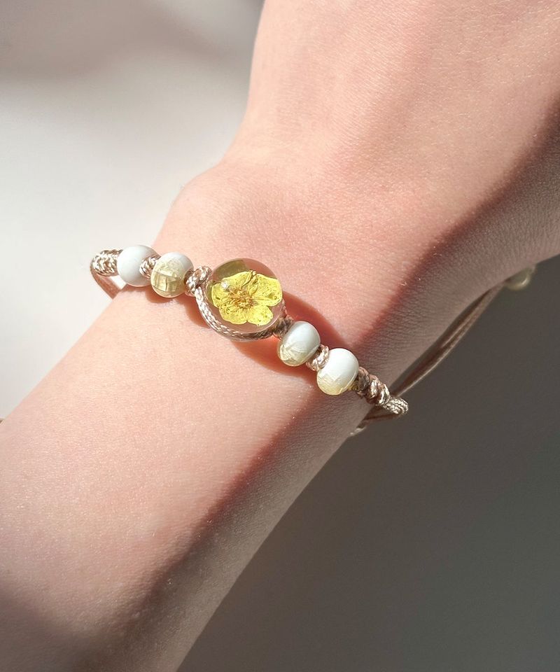 yellow flower bracelet