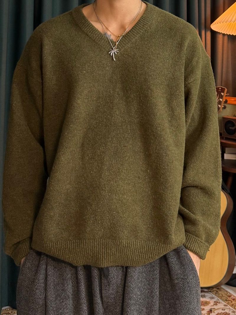 Airwool V-Neck Knit 6COLOR