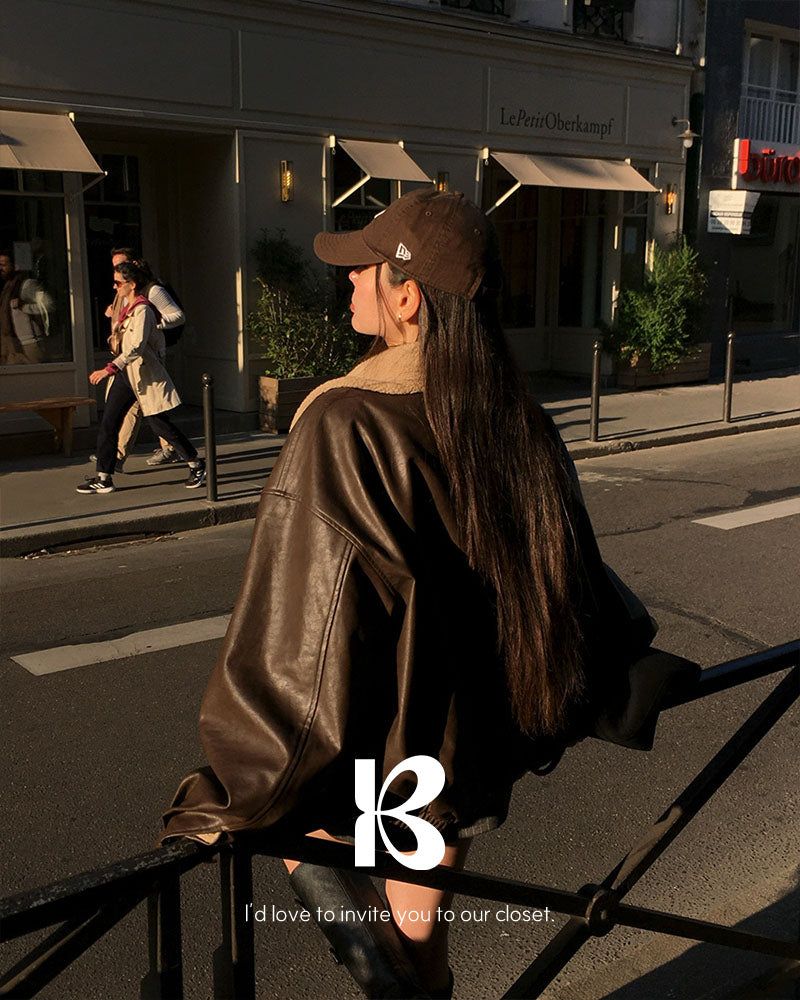 [ORIGINAL] Kyle Wool & Leather 2-Way Jumper