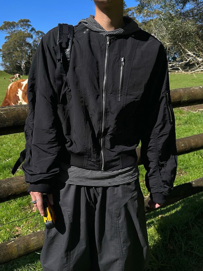  Ash MA-1 Shirring Jacket 3C